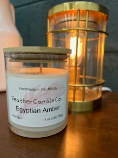 Egyptian Amber 8 oz Candle TUMBLER JAR