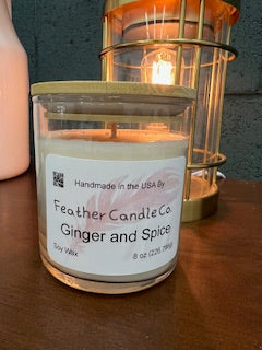 Ginger and Spice 8 oz Candle TUMBLER JAR