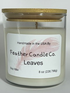 Leaves 8 oz Candle TUMBLER JAR