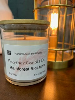 Rain Forest Blossom 8 oz Candle TUMBLER JAR