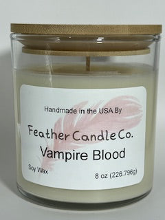 Vampire Blood 8 oz Candle TUMBLER JAR