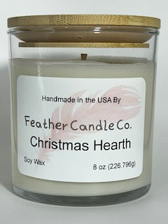 Christmas Hearth 8 oz. Candle TUMBLER JAR