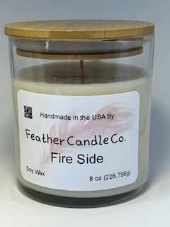 Fire Side 8 oz Candle TUMBLER JAR